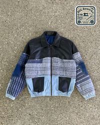 Upcycled Three Tier Bomber Jacket
