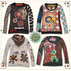 Y2K Desigual Psychedelic Kaleidoscope Statement To..