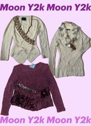 Y2k Soft Gifl Era Sweater Tops Mix