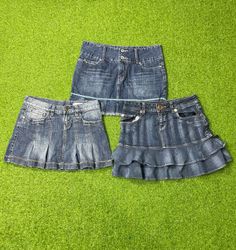 Y2k denim mini skirt ( brand) vogue jeans, mossimo..