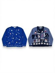 (FV-2733) Mélange de tricot vintage de Noël – Pull..