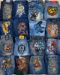 Premium Japanese Tattoo Jeans