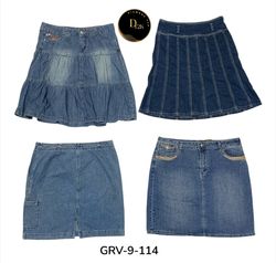 Y2K Denim Midi Skirt – Women’s Retro Wardrobe Esse..
