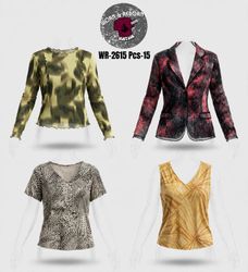Y2k earthy tone tops WR-2615