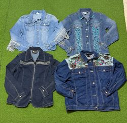 Yv1234 Embroidered Denim jackets 4P