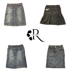 Y2K Era Cyber Girl Denim Midi Skirt RW-2279