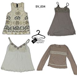 Y2K Earthy Tone Tops Mix