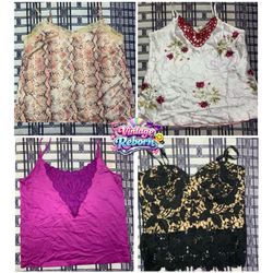 Y2K Vintage Lace & Statement Cami Bundle | VR371
