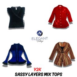 Y2K Sassy Layers Mix Tops -  EV0778