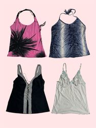 Y2K Printed Camisoles and Tank Tops