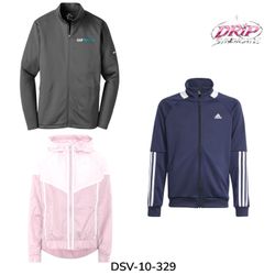 Jaquetas esportivas corta-vento Nike adidas (lote)