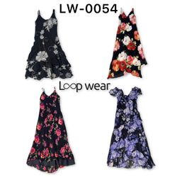 Y2K Rom-Com Core Chiffon Floral Maxi Dress