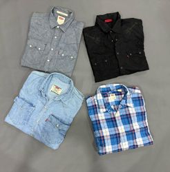 Levis denim and cotton shirts