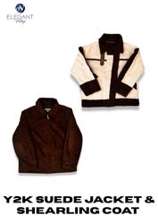 Y2K Suede Jackets & Shearling Coat- EV2273