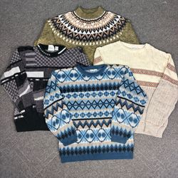 Pulls en tricot à motifs vintage