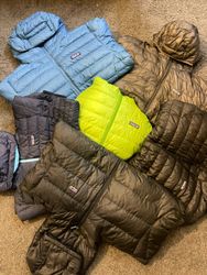Patagonia down puffer jacket full sleece hooded
