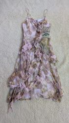 Y2K Silk & Polyester Fairy Core Style Dresses