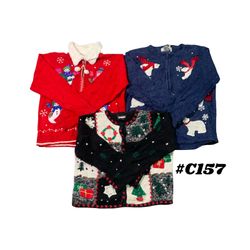 Wholesale Vintage Christmas Sweaters Bundle | 10pc..