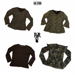 Y2k Earthy Tone Full Sleeve Tops (AA-1308)
