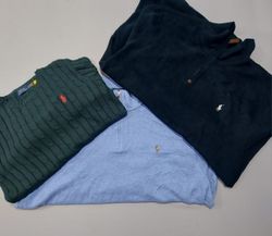 Ralph Lauren Sweaters – 1/4 Zip & Cable Knit – Gra..
