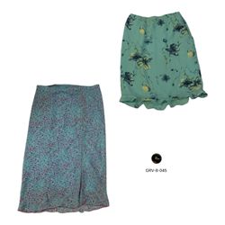 Women’s Poly Midi Skirt – Premium Authentic Y2K Fa..