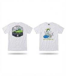 (FV-2329) White Aesthetic Printed T-Shirts