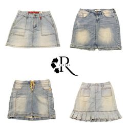 Y2K Cyber Girl Era Denim Midi Skirt RW-2625