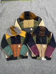 Upcycled Carhartt Corduroy Hoodie