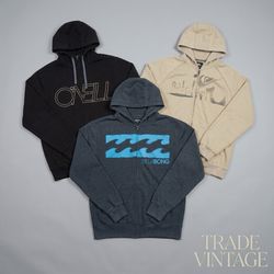 Mix branded sweat shirts Billa Bong & QuickSilver ..