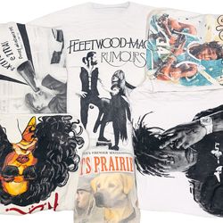 White printed t shirts mix screens