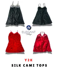 Y2K Silk Cami Tops - EV1623