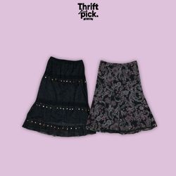 Jupe midi gothique Y2K