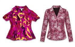 (FV-2593)     Magenta & Pink Printed Womenswear Mi..