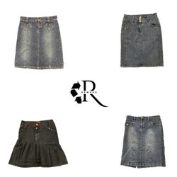 Sélection de jupes en jean pour femmes Y2K RW-2637
