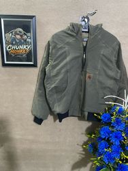 Upcycled Carhartt hooded jacket 🐒
