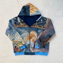 Upcycle Tapestry Hoodie Jacket