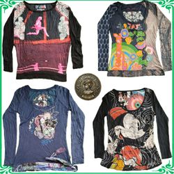 Y2K Desigual Long Sleeve Tops Bundle
Retro Art Pri..