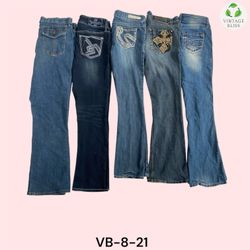 Y2K  Embroidered Jeans Wholesale Bundle – 15 Piece..