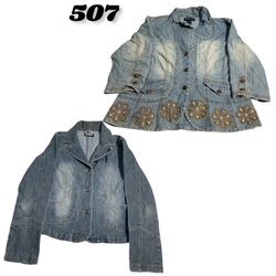 Y2k Denim Jacket (brands) Levis ,Vezucci & Cdyo je..