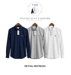 Chemises boutonnées authentiques Lacoste