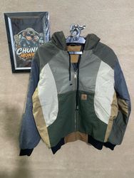 Upcycled Carhartt hooded jacket 🐒