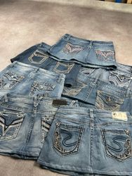 y2k embroidery mini skirts | shipping fr..
