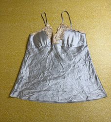 TH483 Y2K Vintage Silk Slip Dress | 90s 2000s Sati..