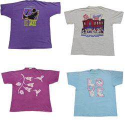 Single stitch graphic T-shirts
