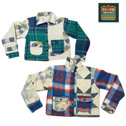 Upcycled Wool + quilt Jacket