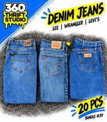 Jean en denim classique | Levi's Lee Wrangler - Vi..