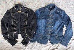 Denim double breasted jackets 9 pieces