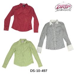 Striped Button-Up Shirts and Blouses (DS-10-497)