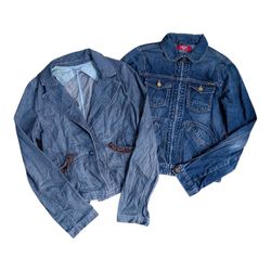 Jaquetas de Jeans Vintage Y2K – Jaqueta de Jeans C..