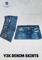 UPCYCLED Y2K Denim Skirts - EVR0667